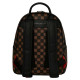 Sprayground Τσάντα πλάτης Sharks In Paris WTF Bubble Brown Check Savage Backpack
